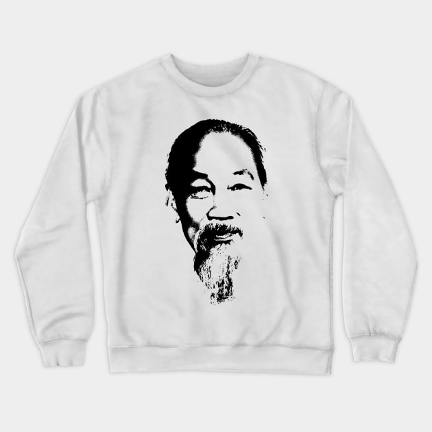 Ho Chi Minh Portrait Pop Art Crewneck Sweatshirt by phatvo